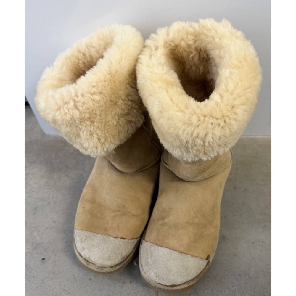 UGG Australia Classic Tall Boots Chestnut Sheepskin Shearling Women's Sz 10 W10